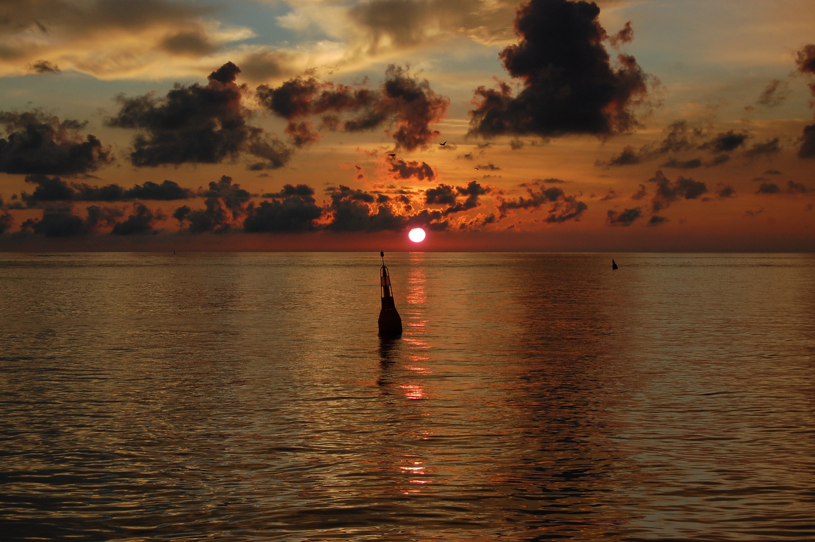 Sonnenaufgang vor Helgoland