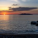 Sonnenaufgang vor Kamari, Santorin