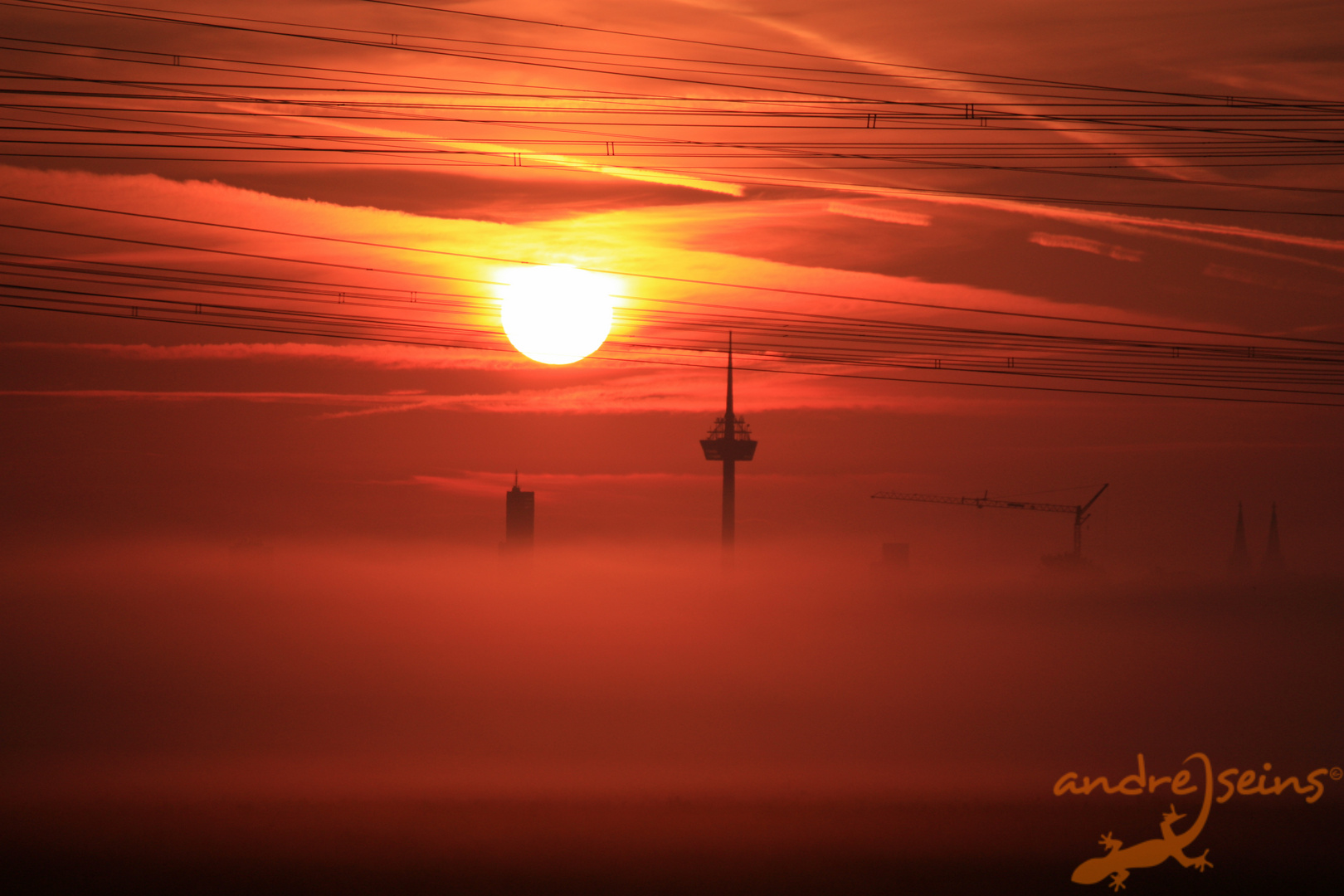 Sonnenaufgang vor Köln