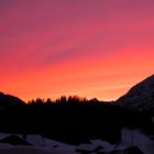 Sonnenaufgang Warth am Arlberg