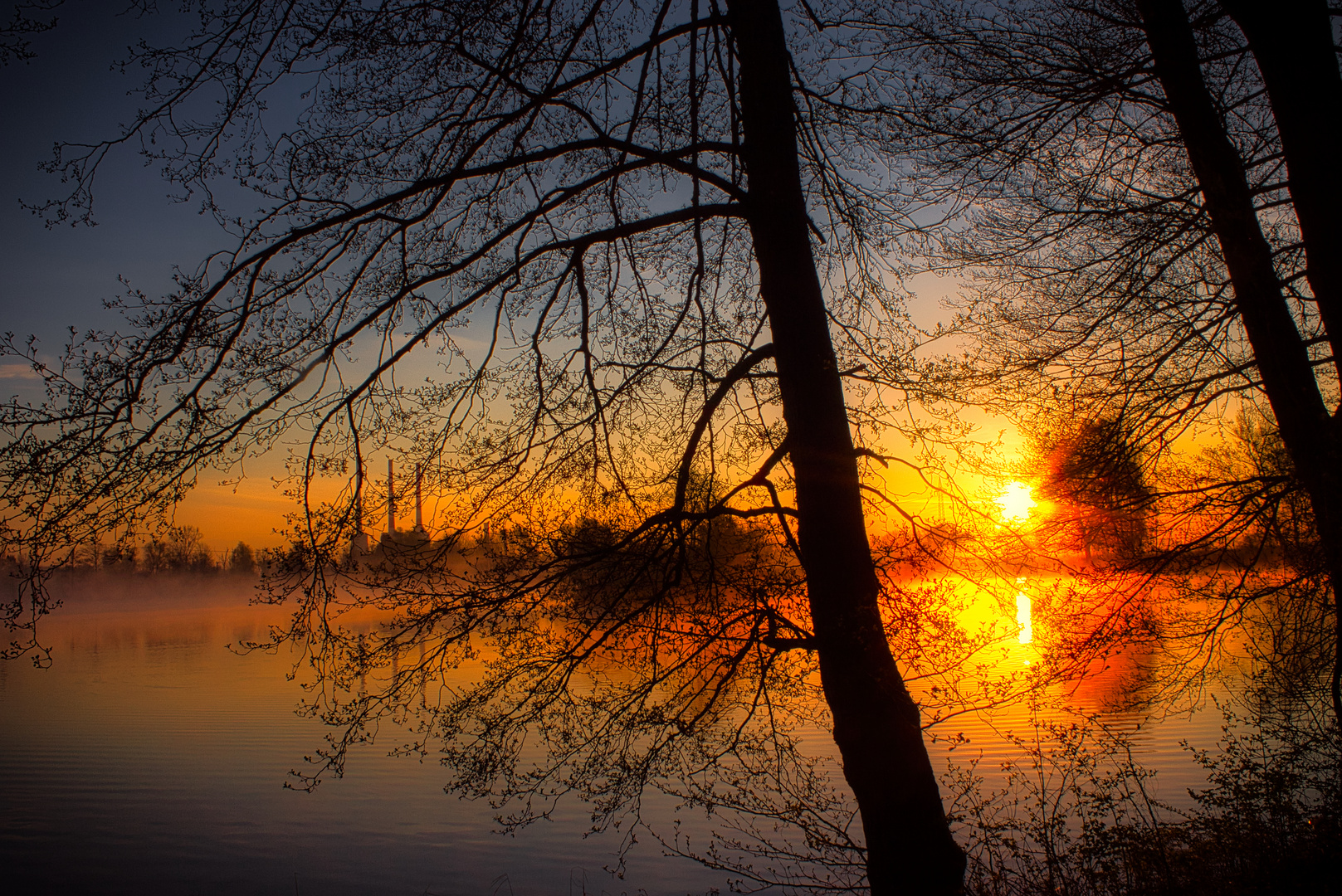 Sonnenaufgang Weiher 