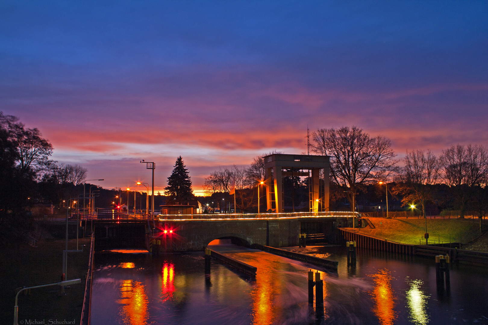 Sonnenaufgang Wernsdorfer Schleuse