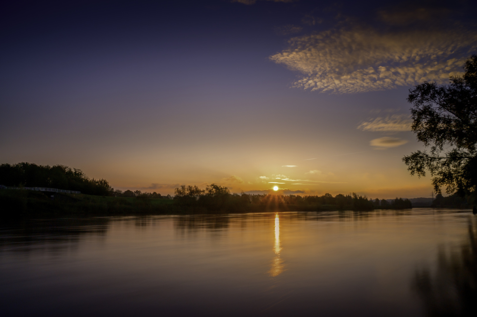 Sonnenaufgang Weser