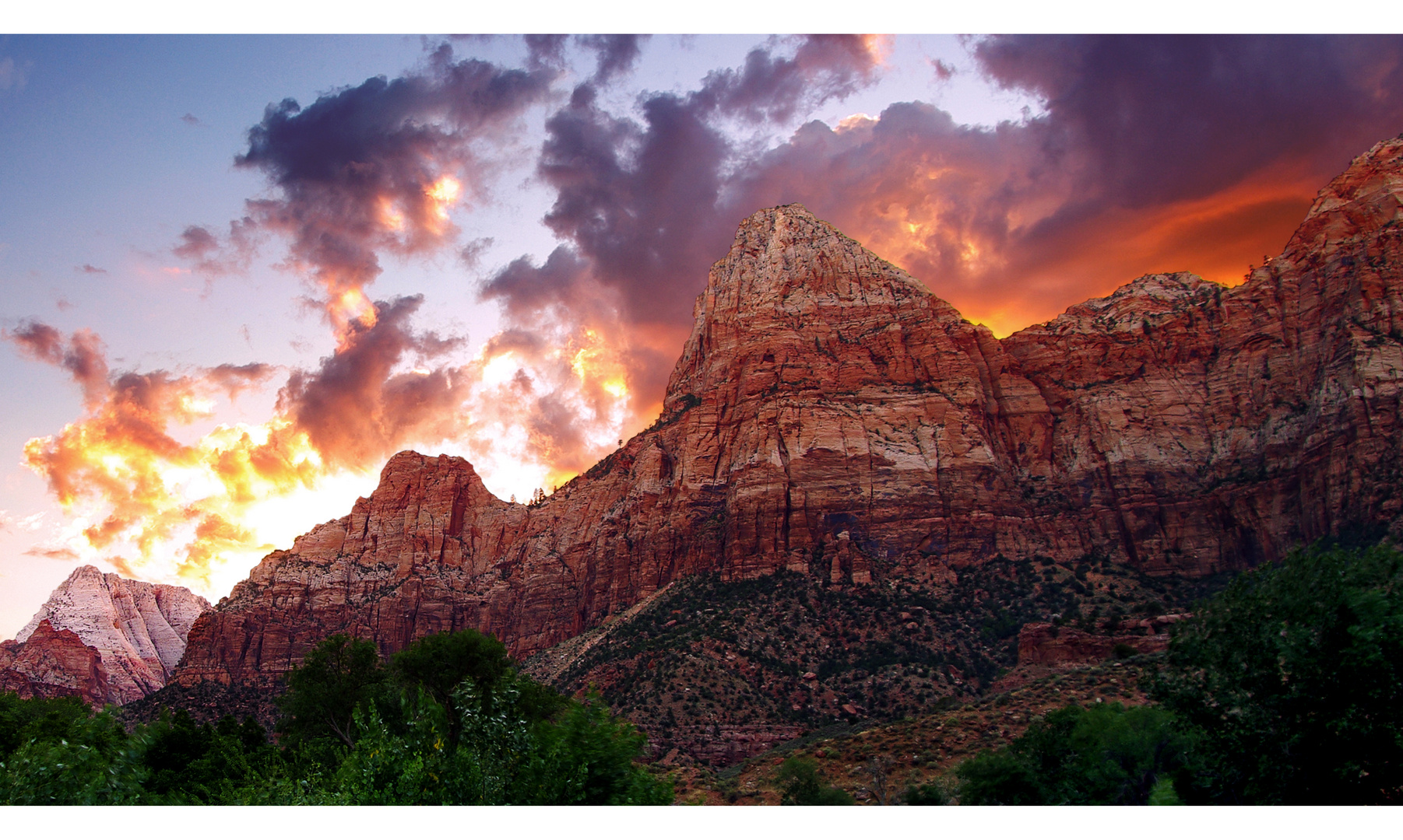 Sonnenaufgang Zion Campground