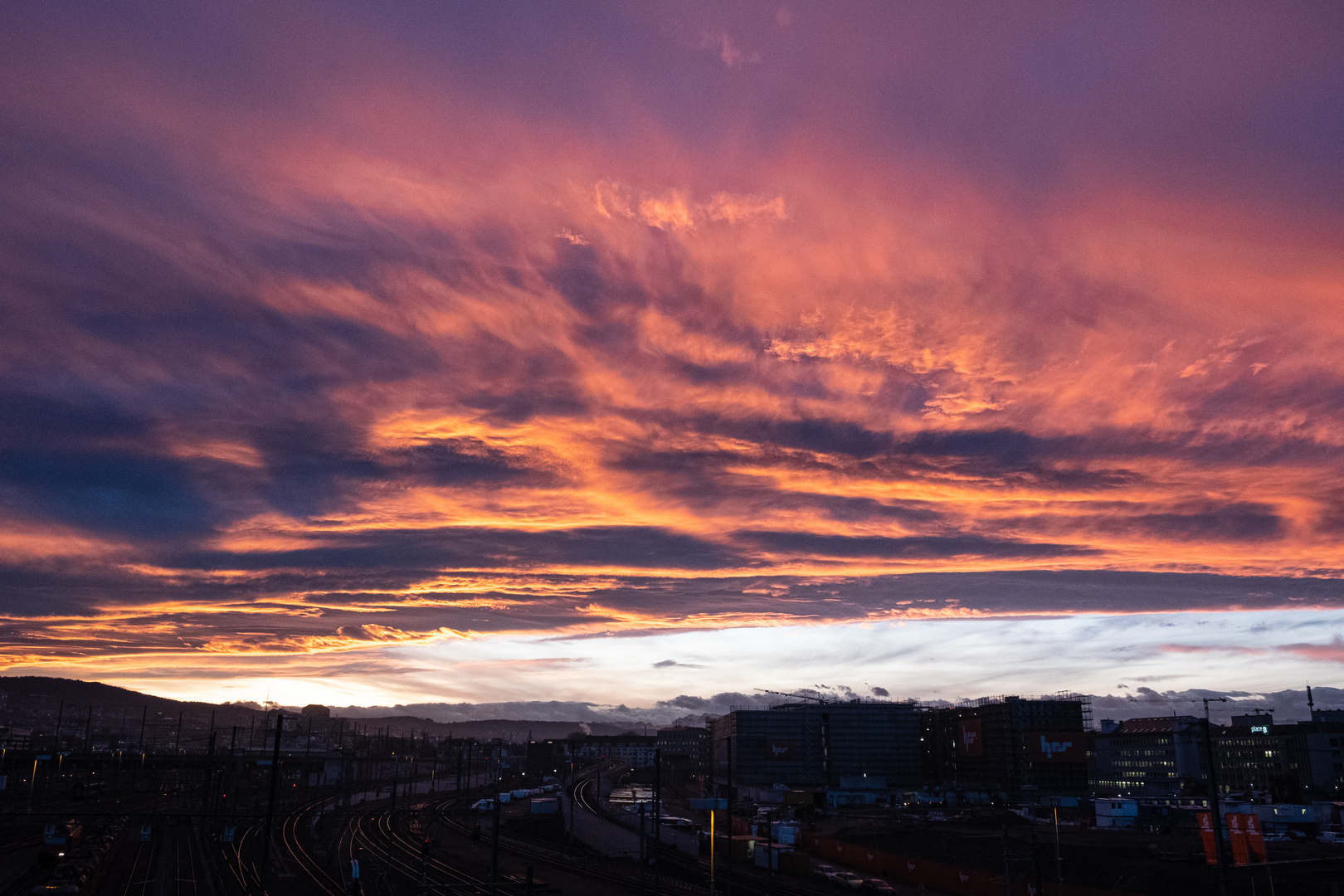 Sonnenaufgang Zürich