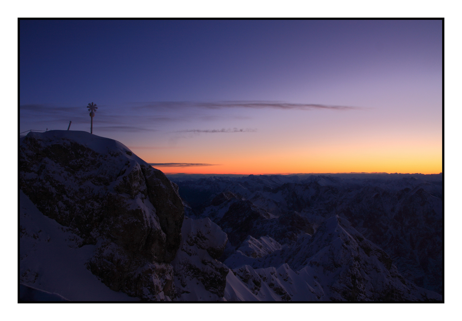 Sonnenaufgang Zugspitze
