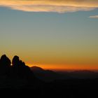 Sonnenaufgang zwischen den Drei Zinnen