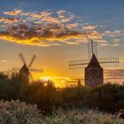 Sonnenaufgang zwischen den Mühlen 