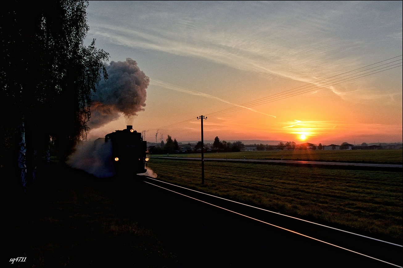 Sonnenaufgangsaufnahme eines Langschläfers