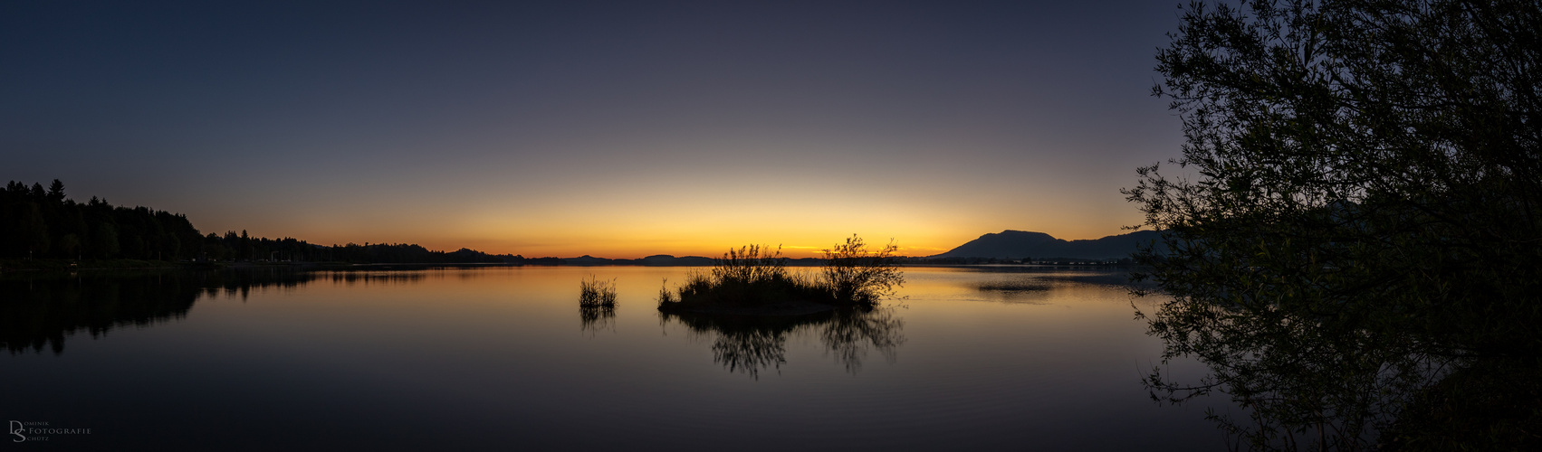 Sonnenaufgangspanorama Forggensee