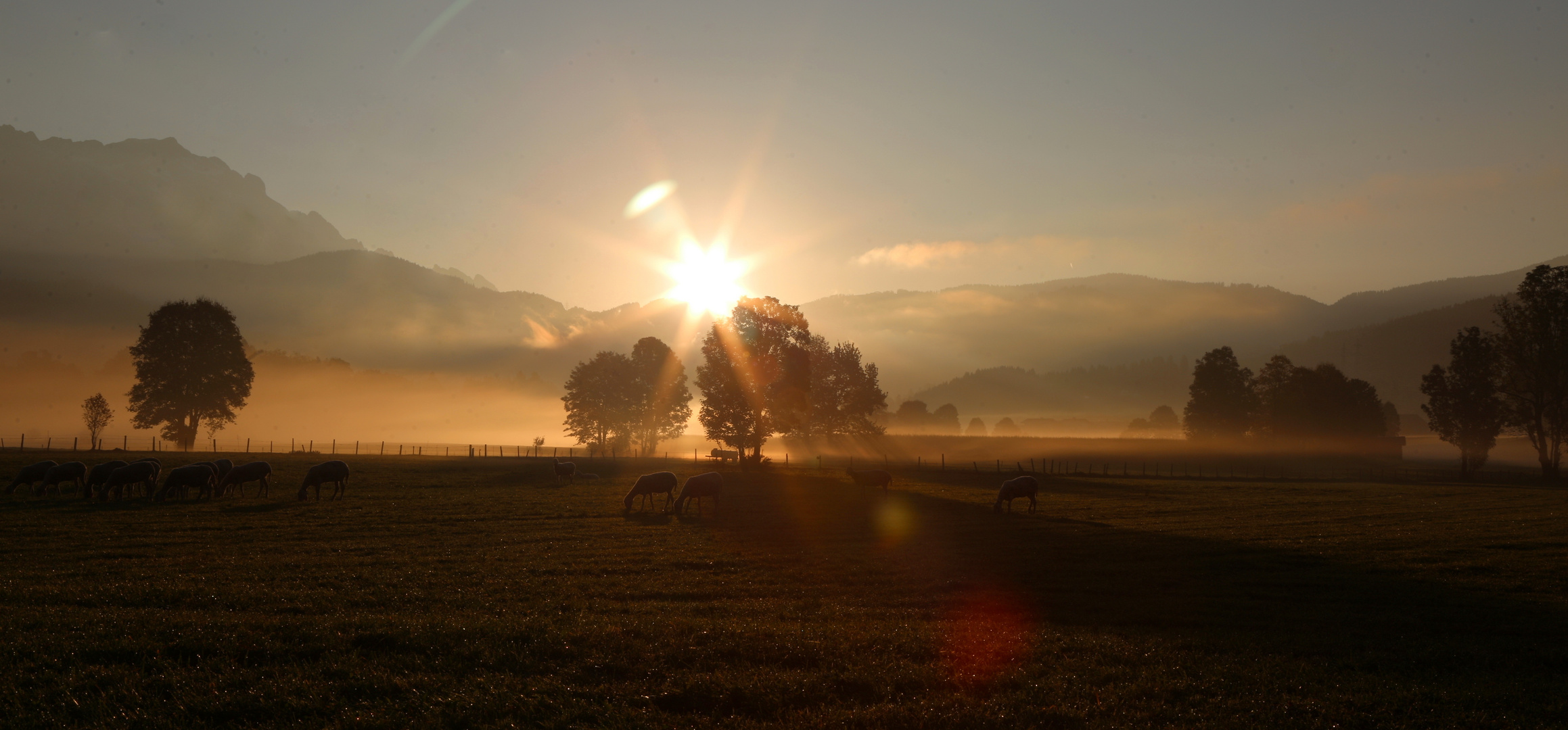 Sonnenaufgangsstimmung.