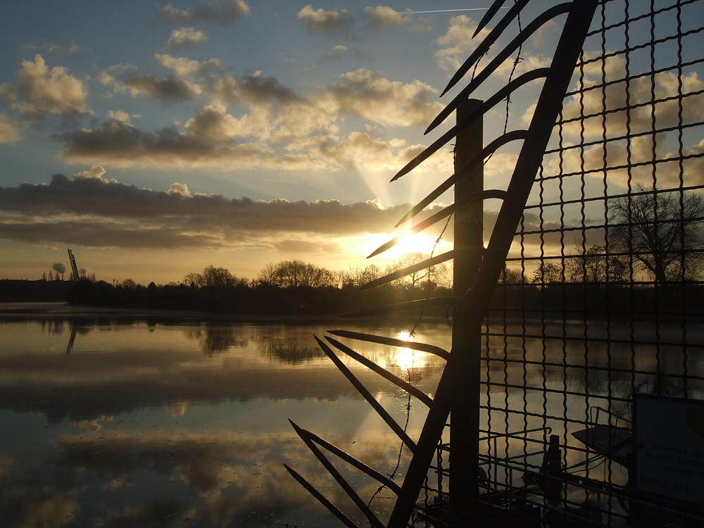 Sonnenaufgangsstimmung an der Weser