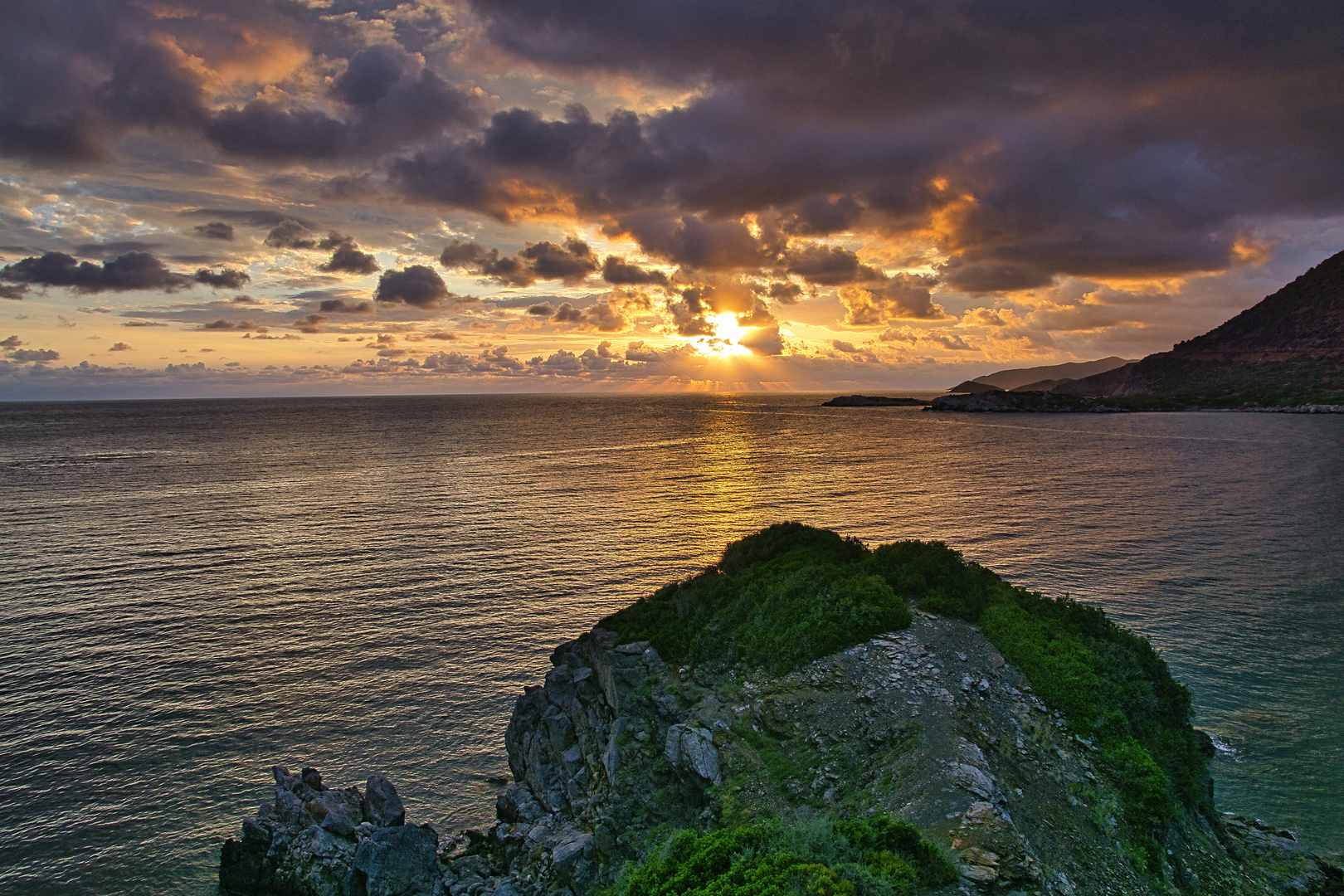 Sonnenaufgangsstimmung auf Kreta