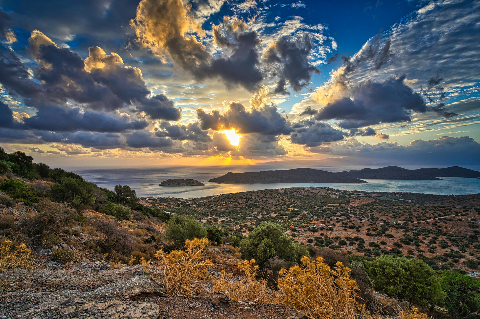 Sonnenaufgangsstimmung auf Kreta