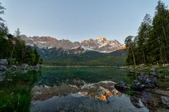 Sonnenaufgeng am Eibsee