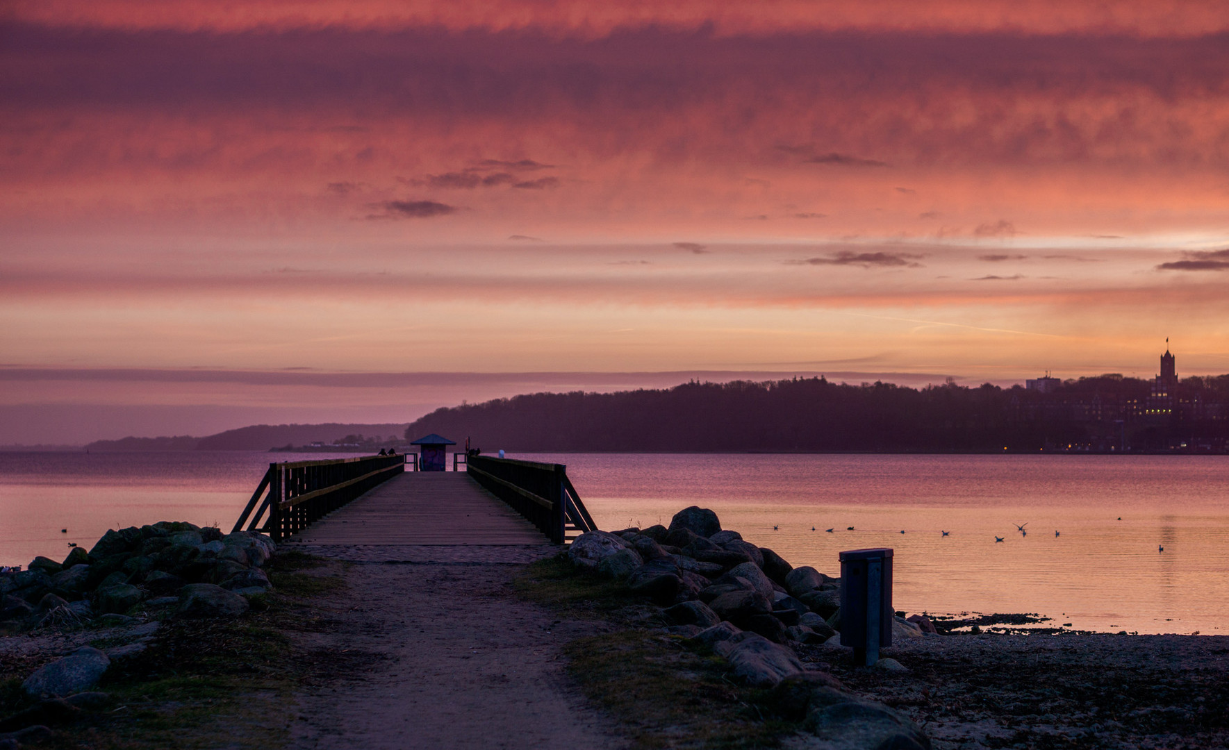 Sonnenaugänge am Ostseebad 