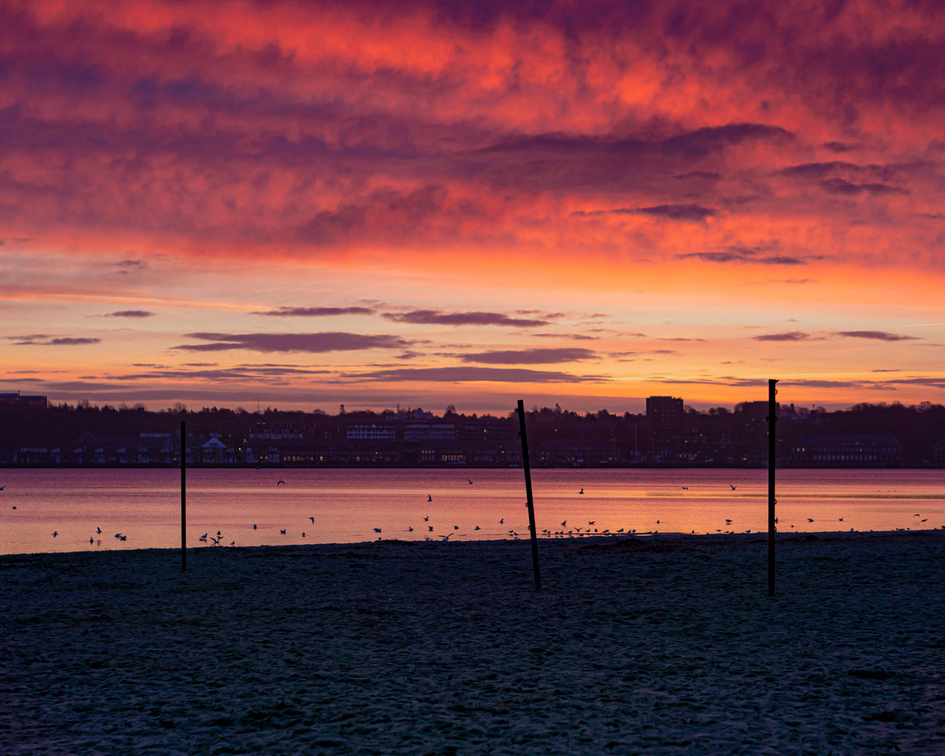 Sonnenaugänge am Ostseebad 