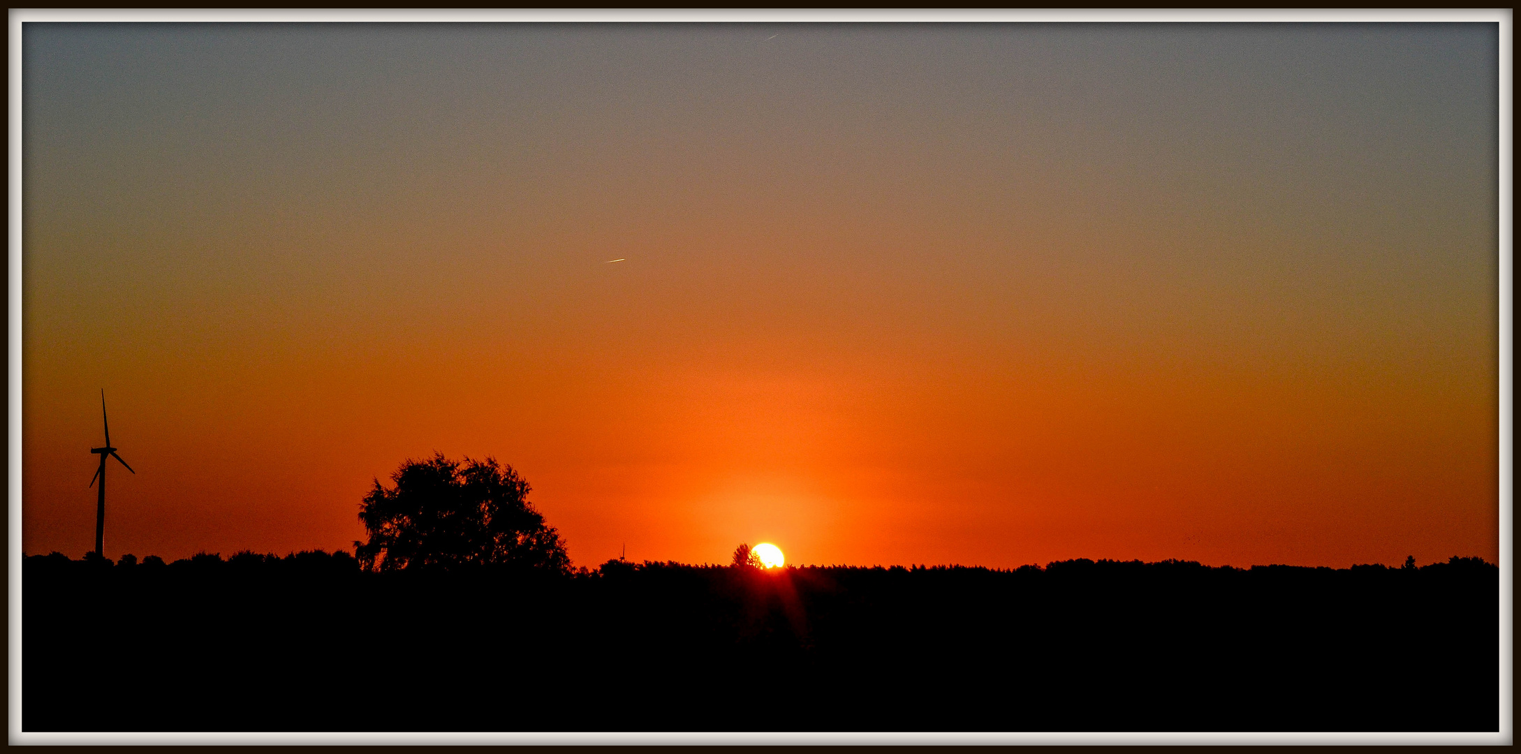 Sonnenaugang bei Celle 13.10.12 / 07.50