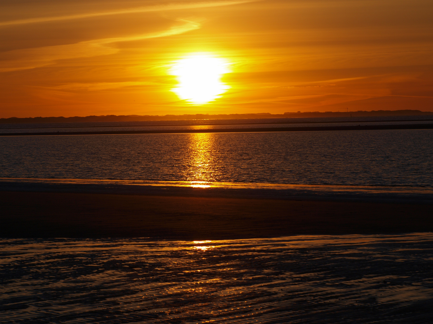 Sonnenbänke in der Nordsee