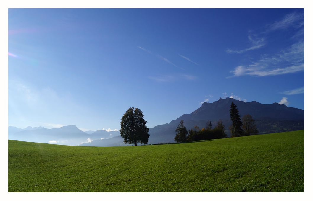 Sonnenberg mit Blick auf Pilatus