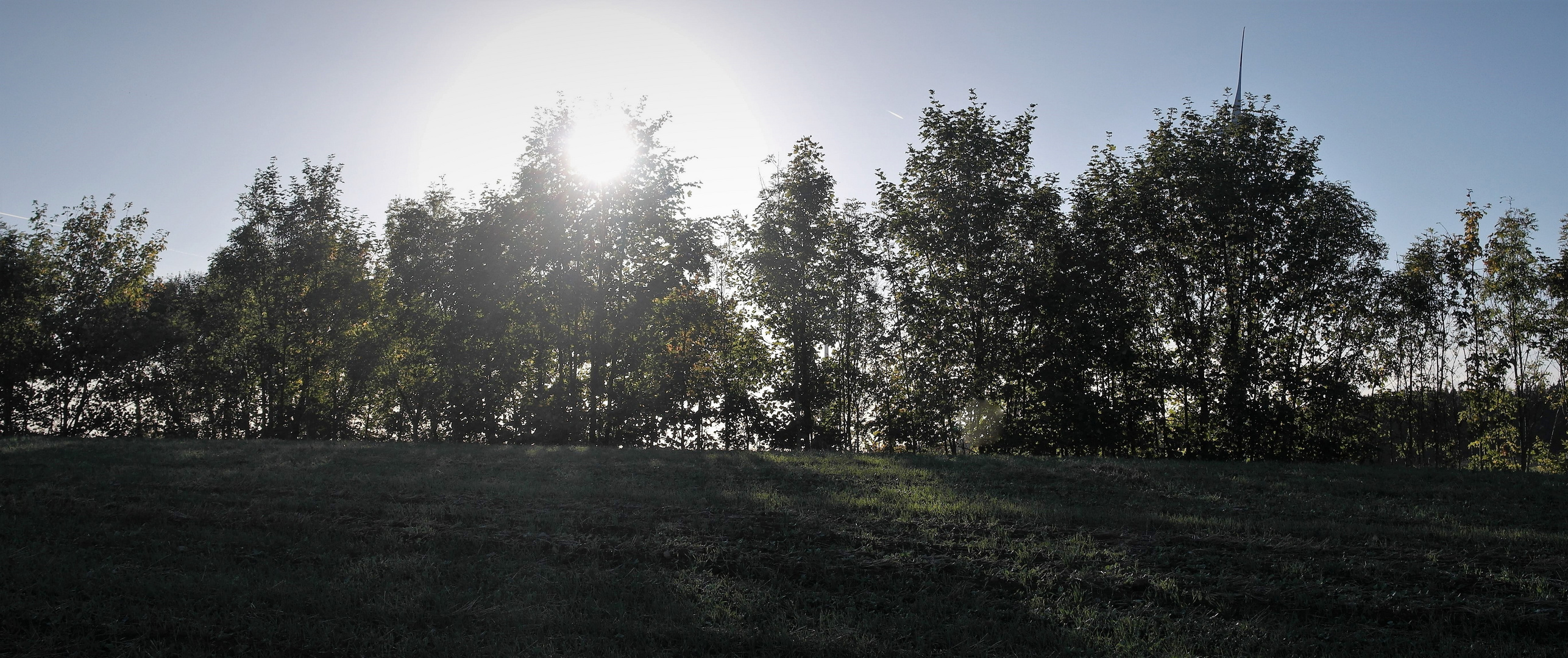 Sonnenblende samt Schattenmuster