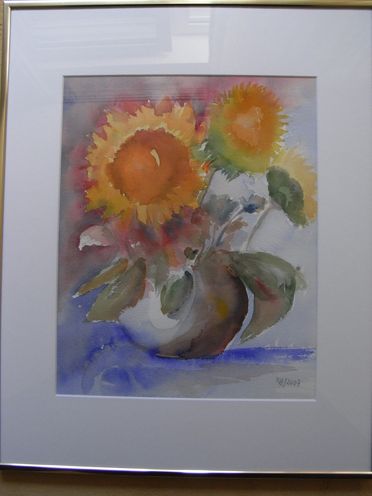 Sonnenblume - Aquarell