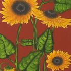 Sonnenblumen gemalt in Acryl