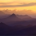 sonneneuntergang auf der zugspitze