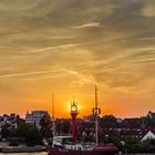 Sonnenfeuer im Feuerschiff Weser