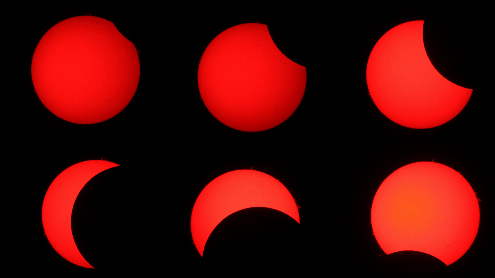 Sonnenfinsternis 20.3.15 im Wasserstofflicht