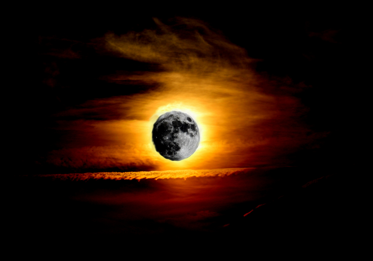 Sonnenfinsternis Foto & Bild | mondaufnahmen, himmel ...