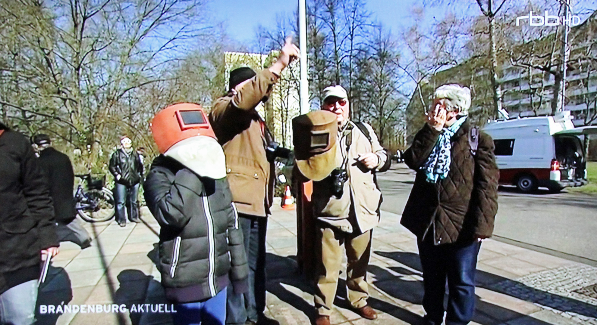 Sonnenfinsternis: Bin ich jetzt im Fernsehen?