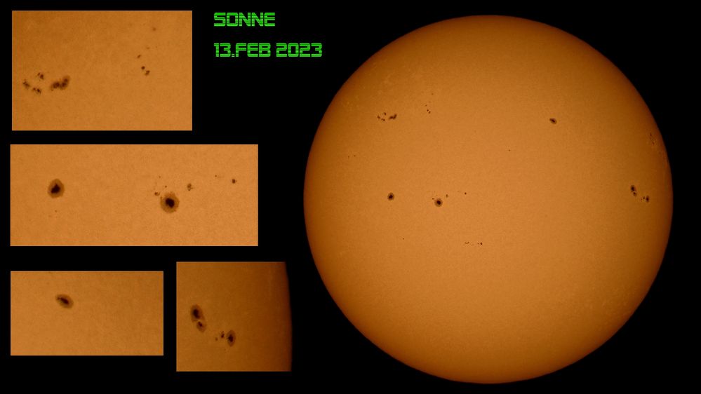 Sonnenflecken 13.Feber 2023