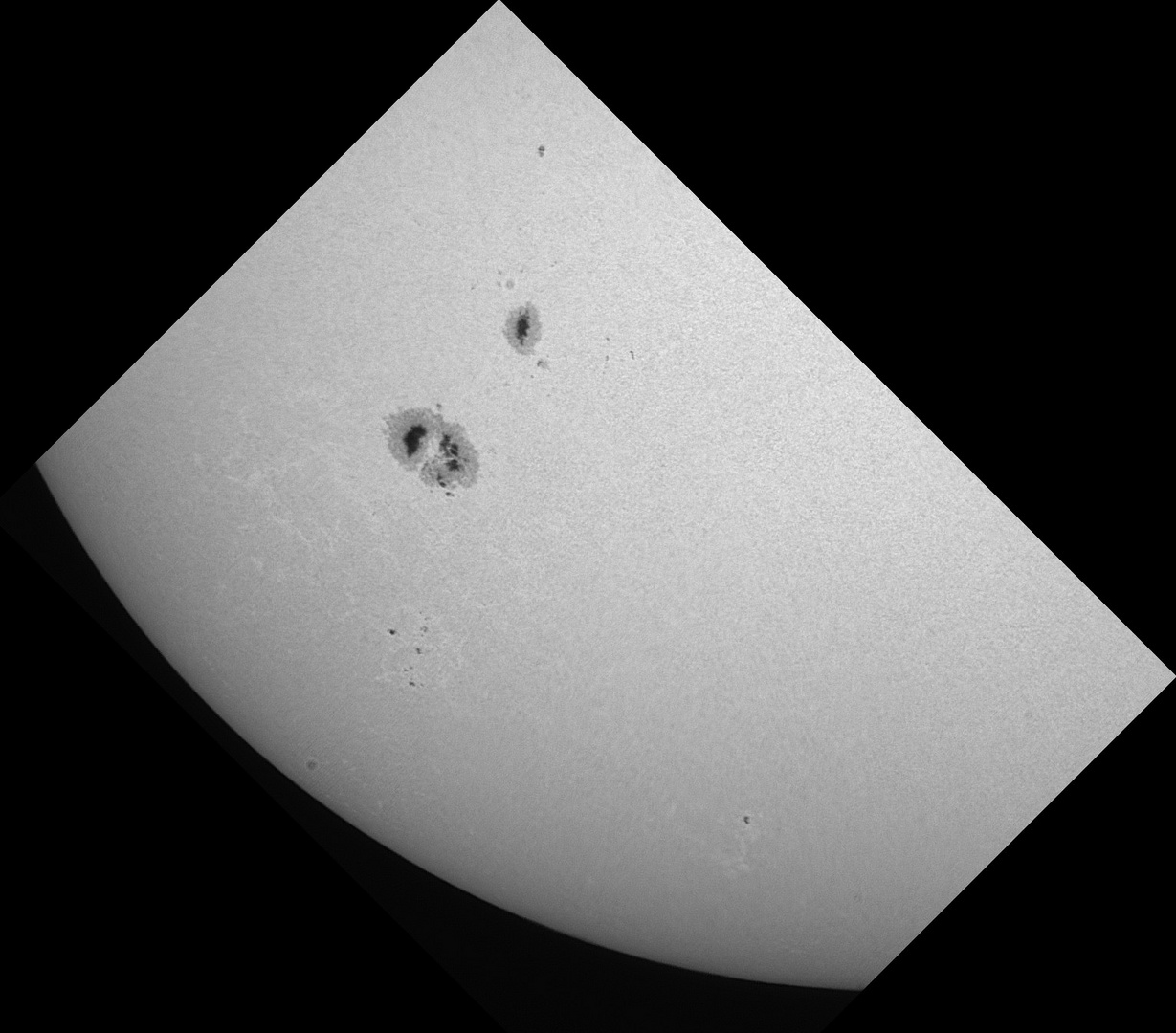 Sonnenflecken AR 12192 wieder aufgetaucht! Foto vom 17.11.2014