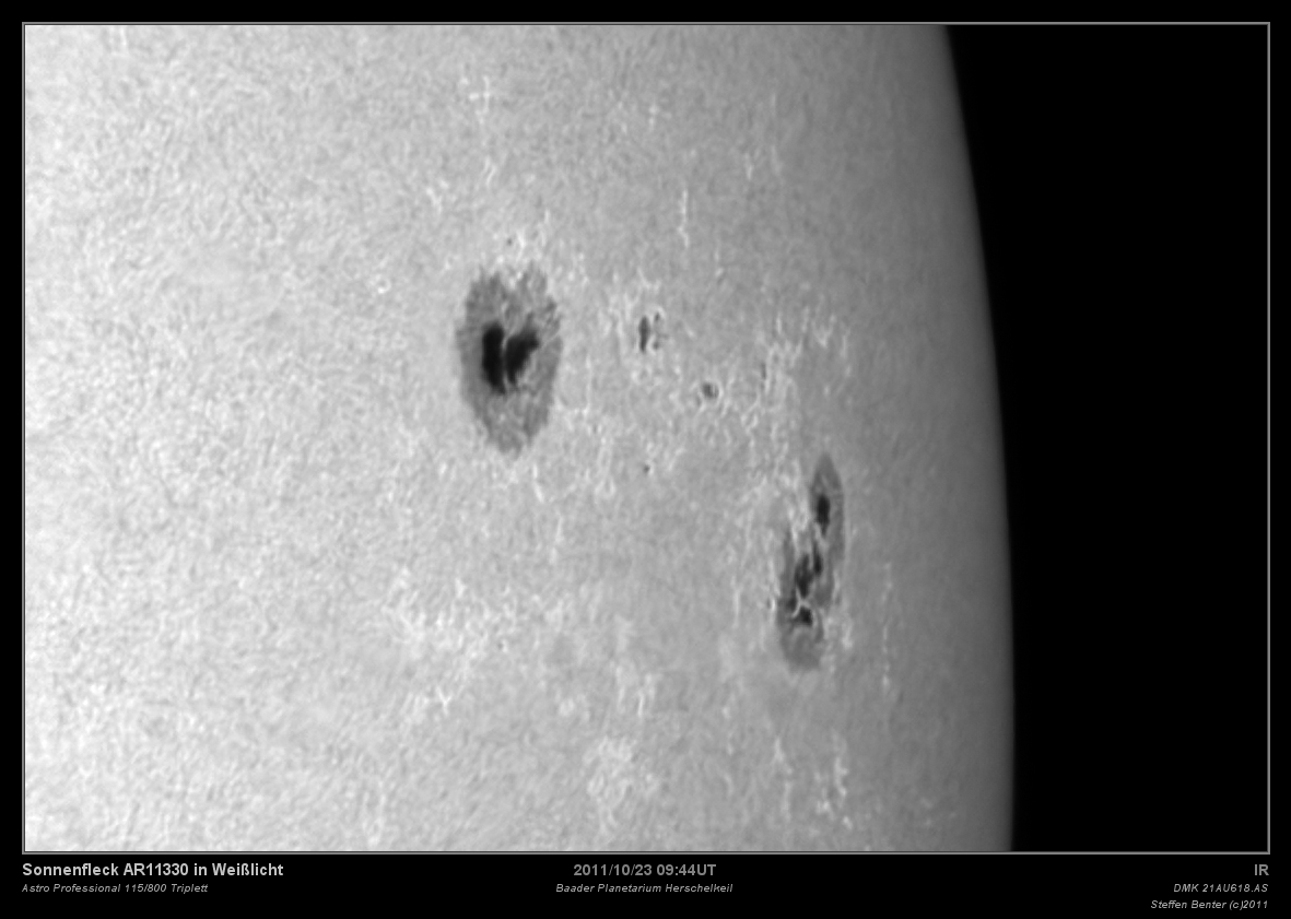 Sonnenflecken AR11330