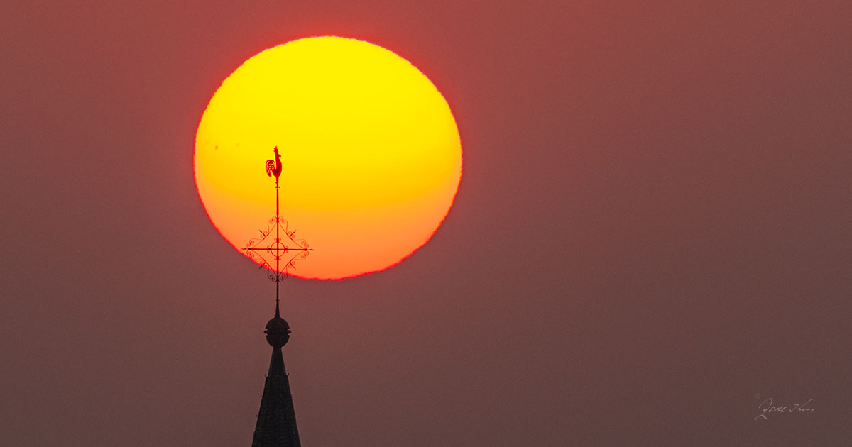 Sonnenflecken über St. Martin