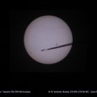 Sonnenfleckengruppe / Sunspots 2216/2209 with Aeroplane