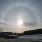 Sonnenhalo im Erzgebirge