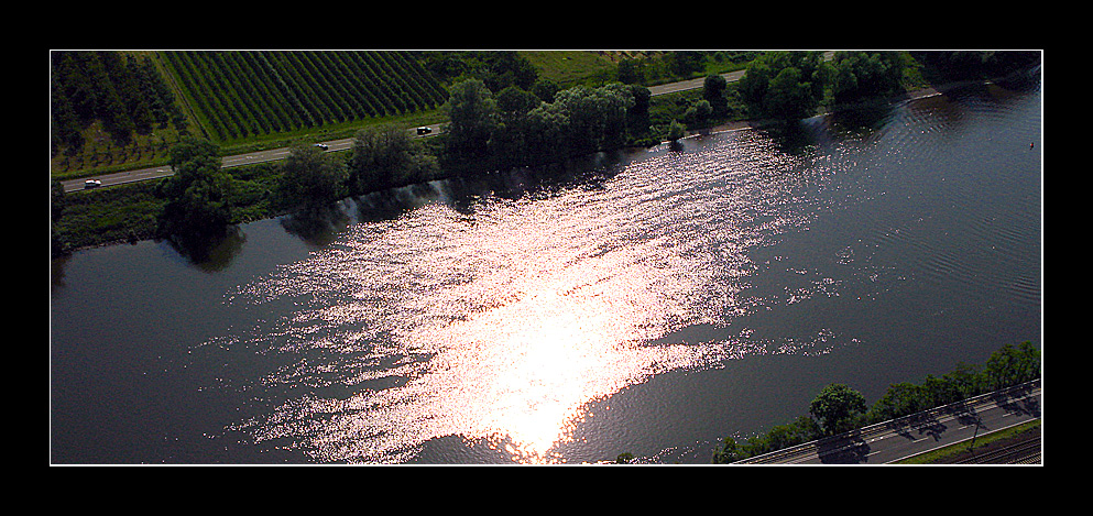 Sonnenlicht auf der Mosel