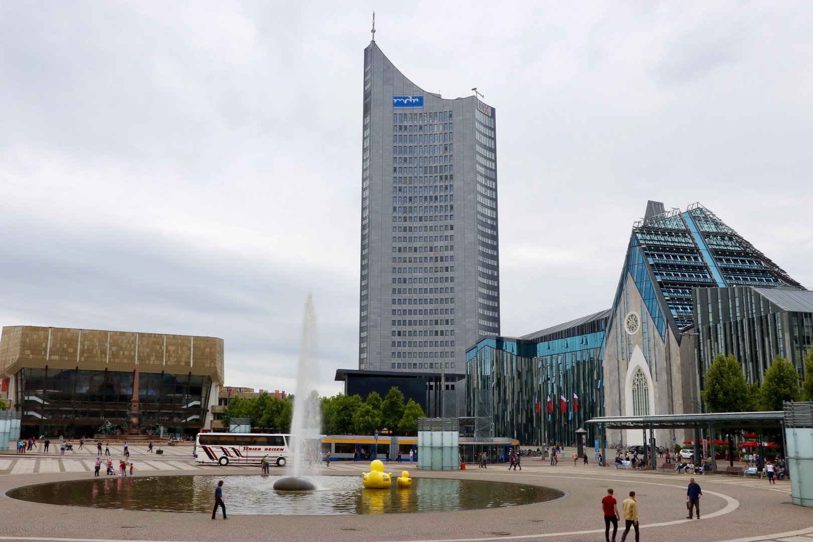 Sonnenloser Sommertag in Leipzig 