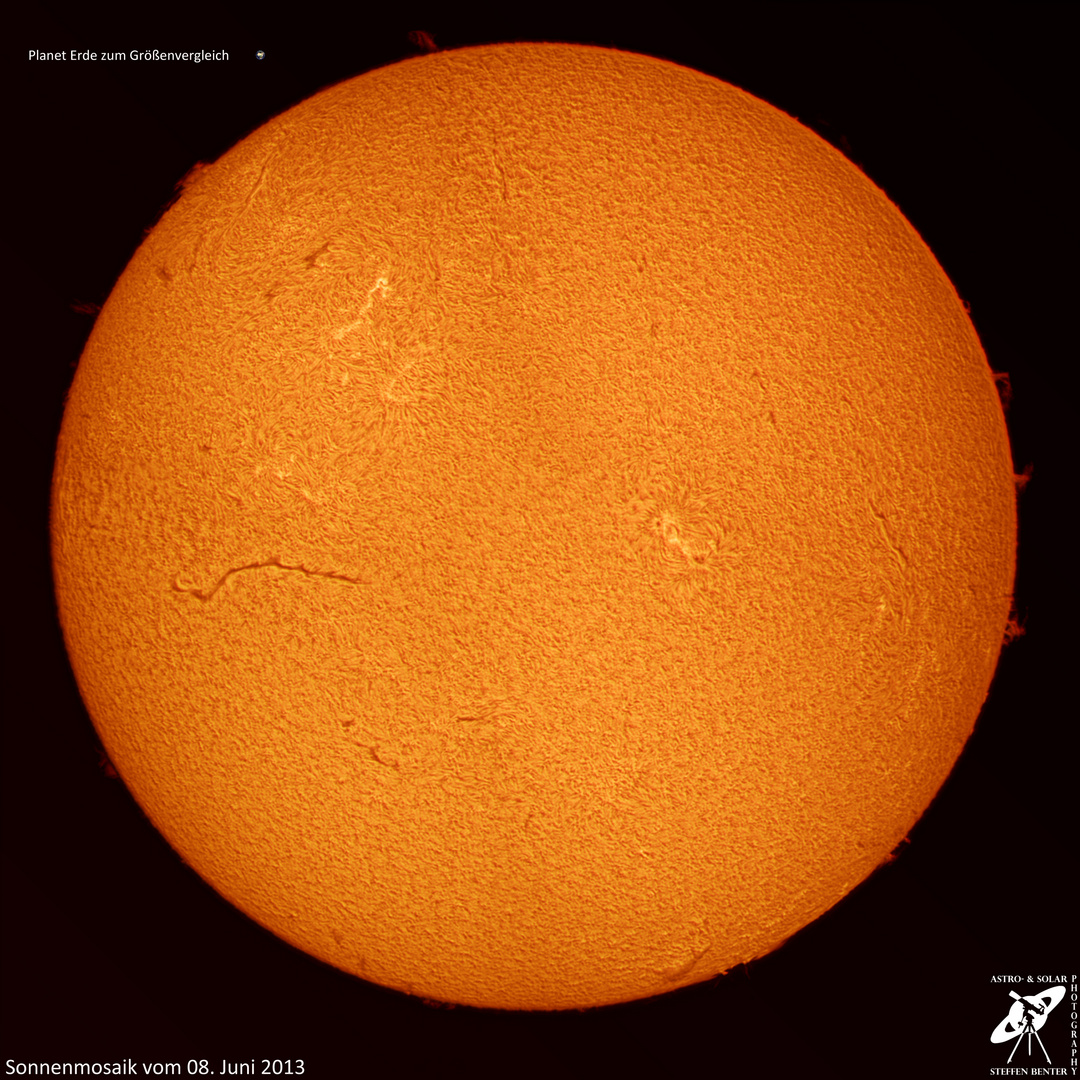 Sonnenmosaik vom 08.06.2013