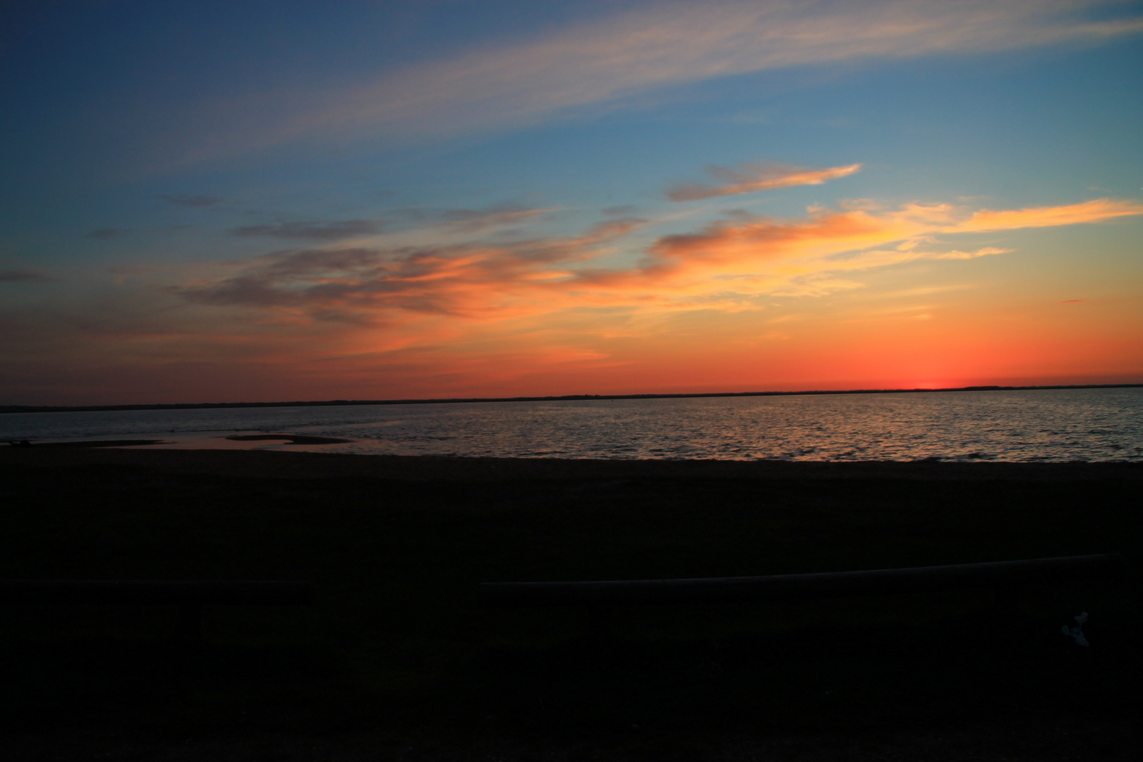 Sonnenntergang Brok Havn