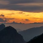 Sonnennuntergang in den Bergen