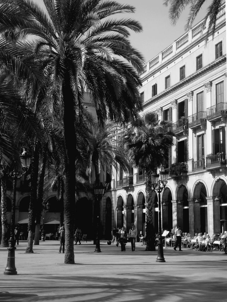 Sonnenplatz in Barcelona