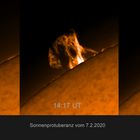 Sonnenprotuberanz 7.2.2020 im H- Alpha Licht