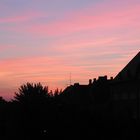 Sonnenröte von meinem Fenster aus