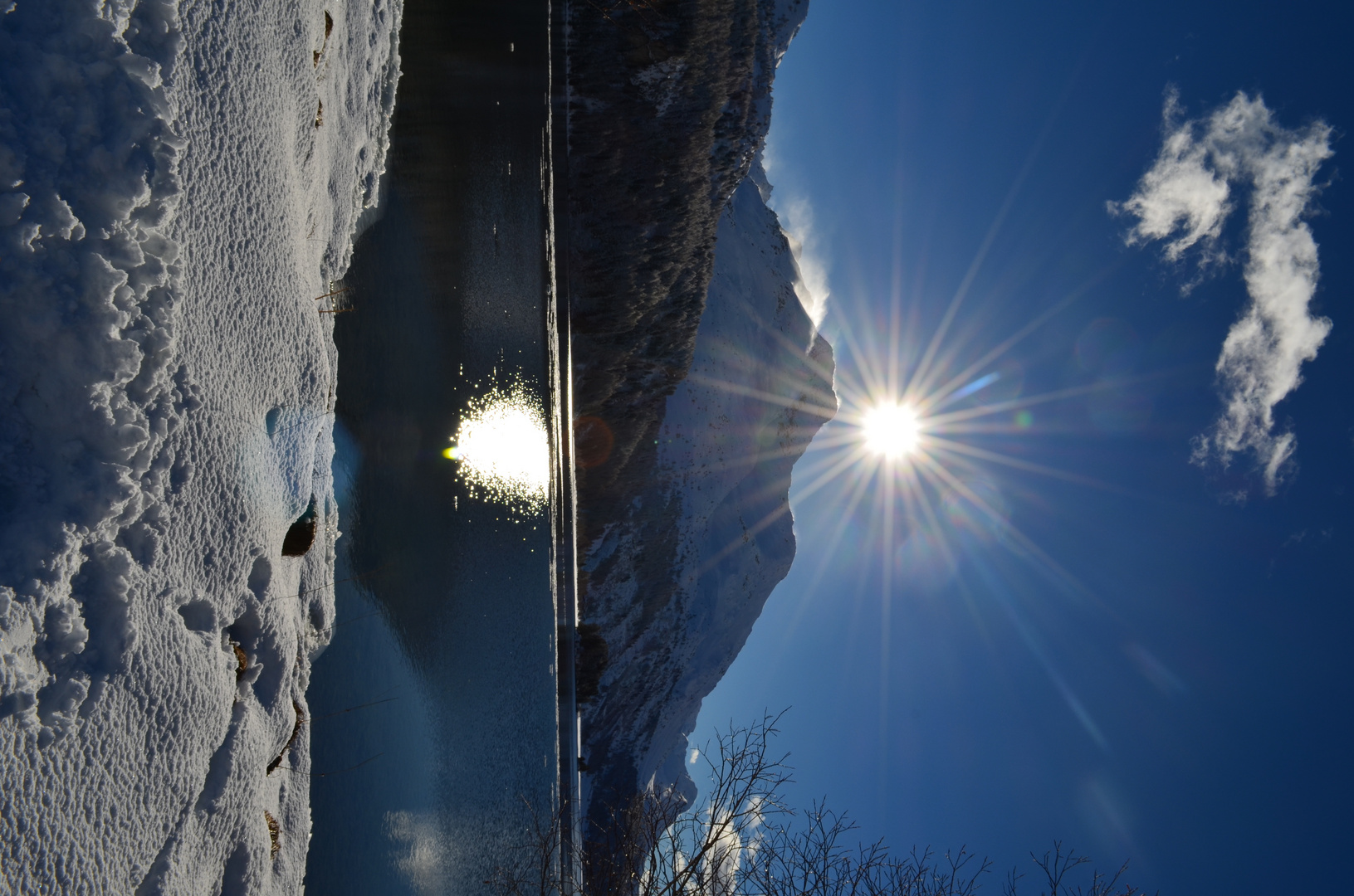 Sonnenschein am Silsersee