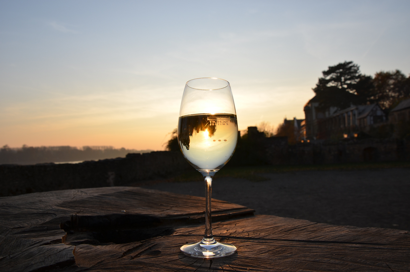 Sonnenschein im Glas eingefangen