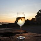 Sonnenschein im Glas eingefangen