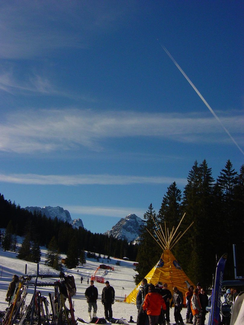 Sonnenschein in den Alpen